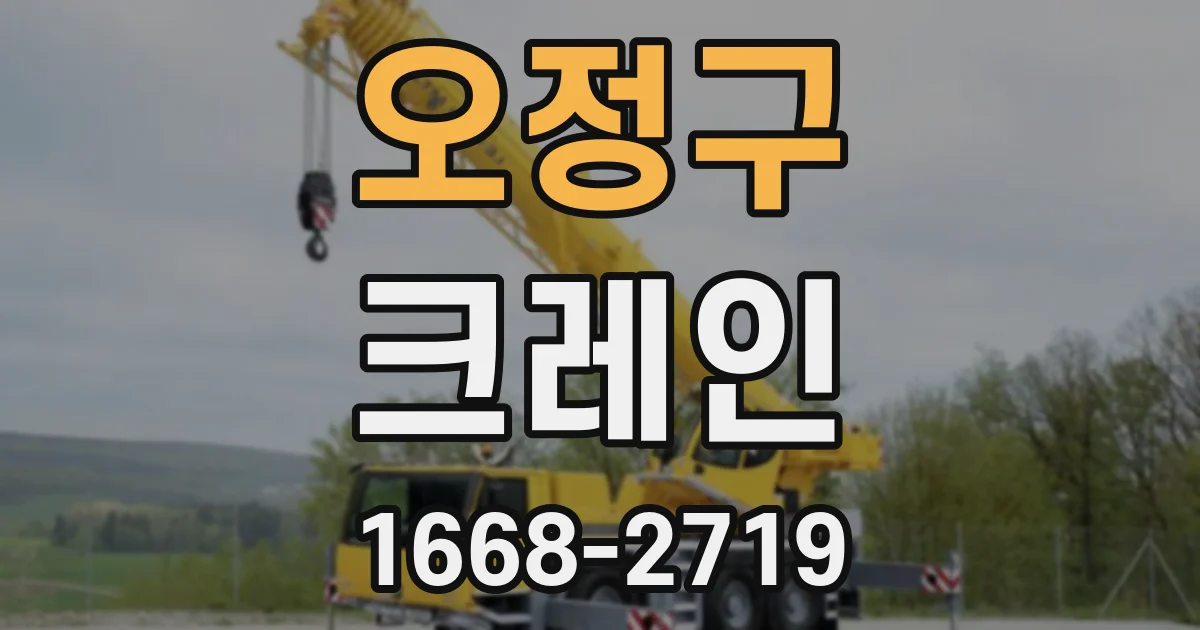 오정구 크레인