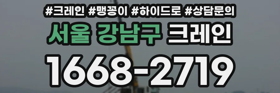 서울 강남구 크레인