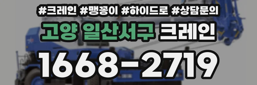 고양 일산서구 크레인