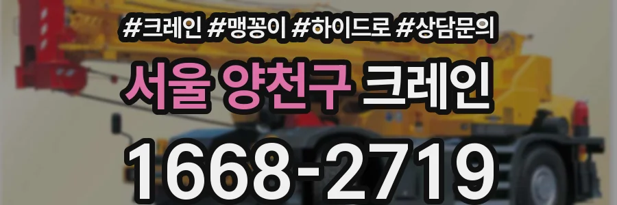 서울 양천구 크레인