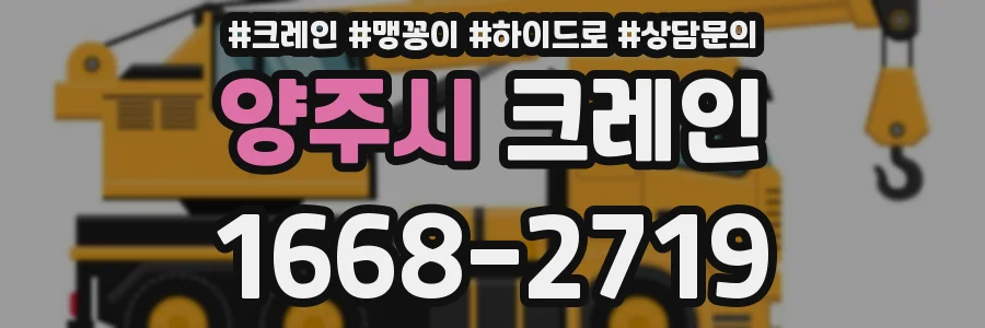 양주시 크레인