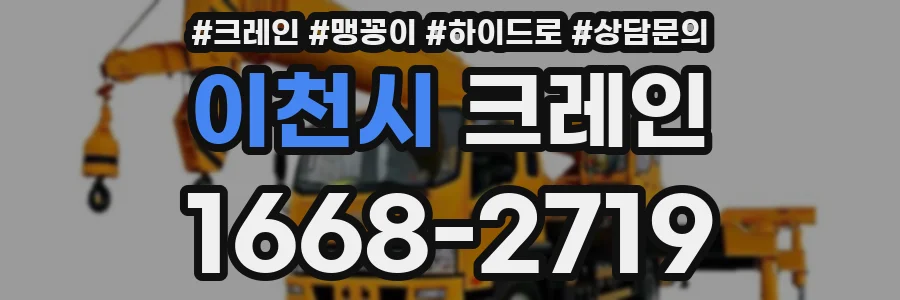 이천시 크레인