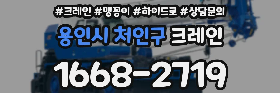 용인시 처인구 크레인