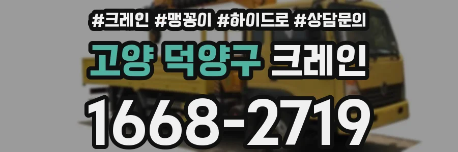 고양 덕양구 크레인