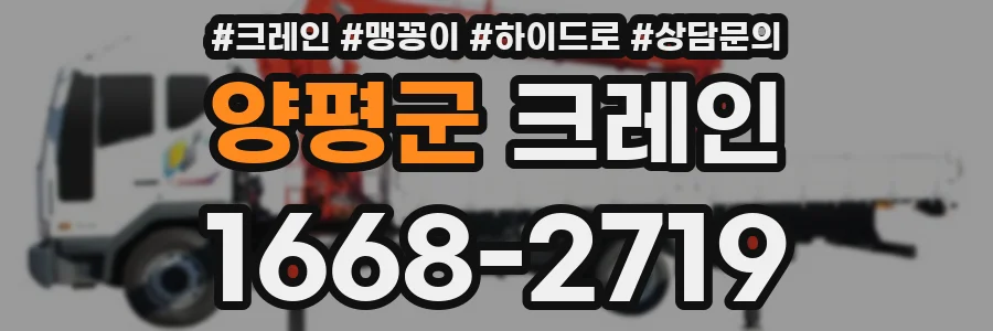 양평군 크레인
