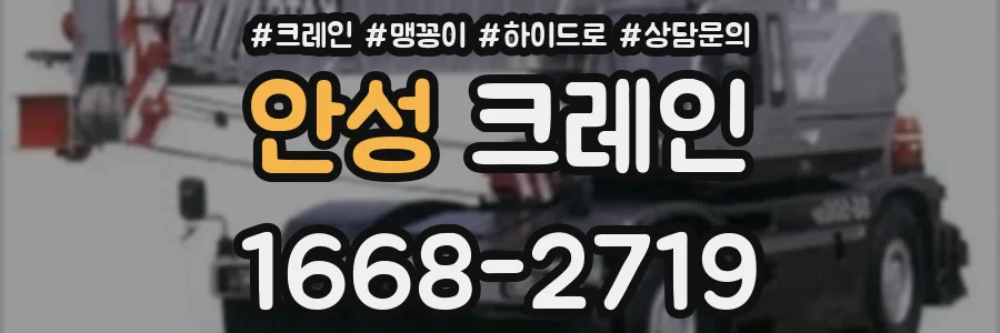 안성 크레인
