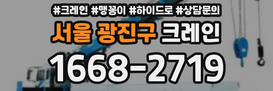 서울 광진구 크레인