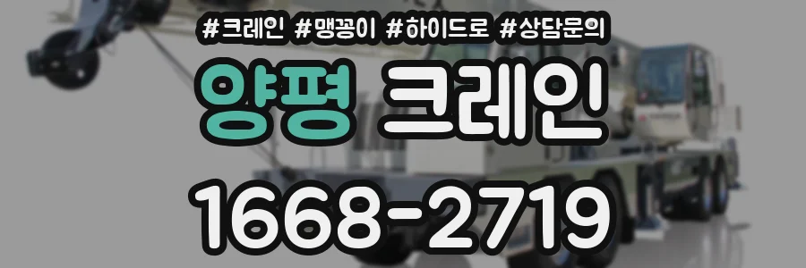양평 크레인