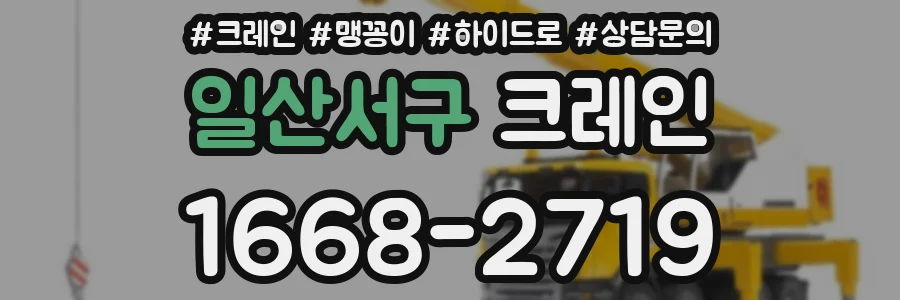 일산서구 크레인