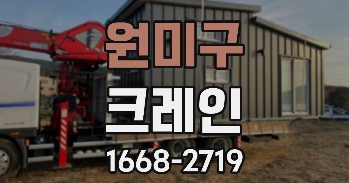 원미구 크레인