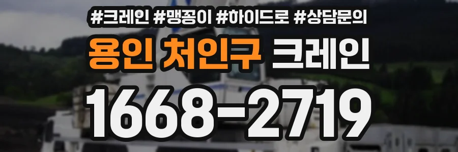 용인 처인구 크레인