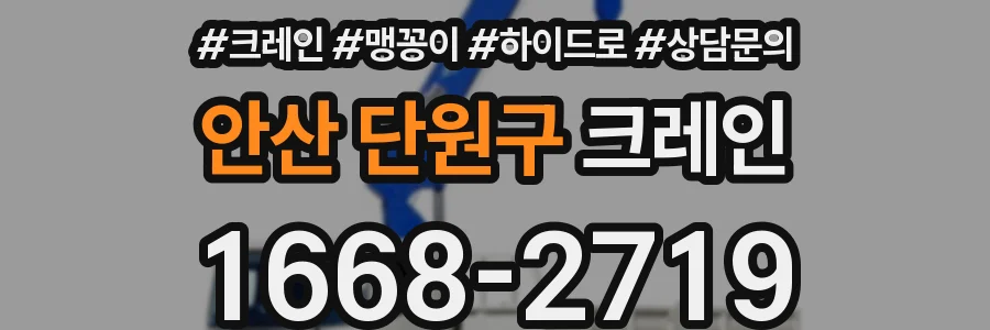 안산 단원구 크레인