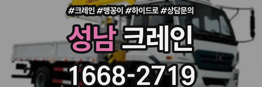 성남 크레인
