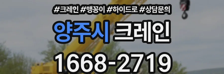 양주시 크레인