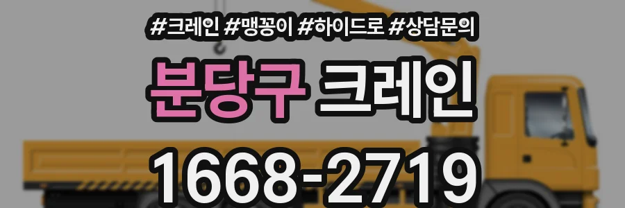 분당구 크레인