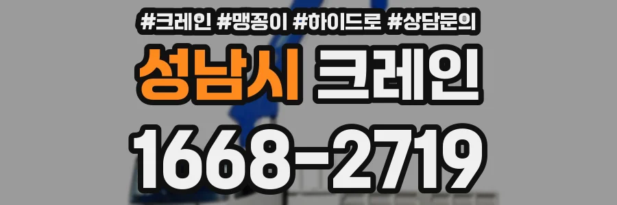 성남시 크레인