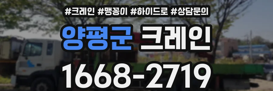 양평군 크레인