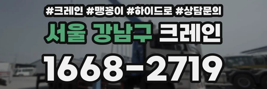 서울 강남구 크레인