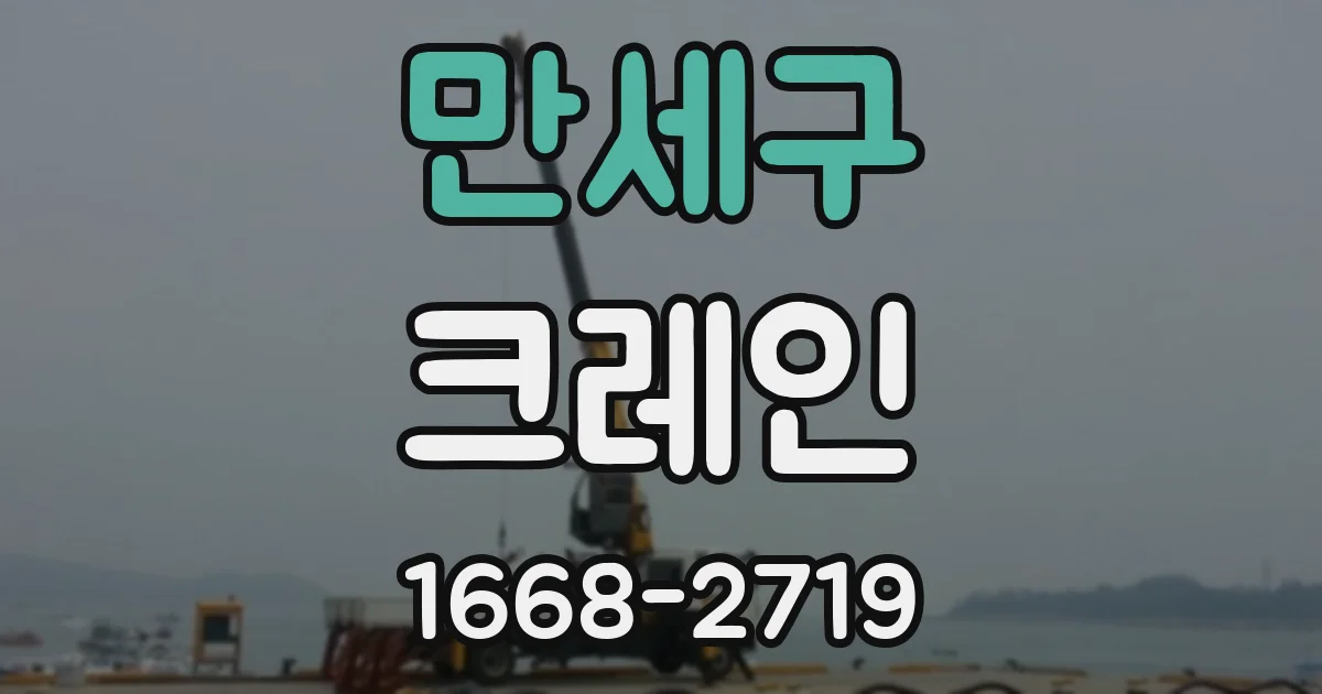 만세구 크레인