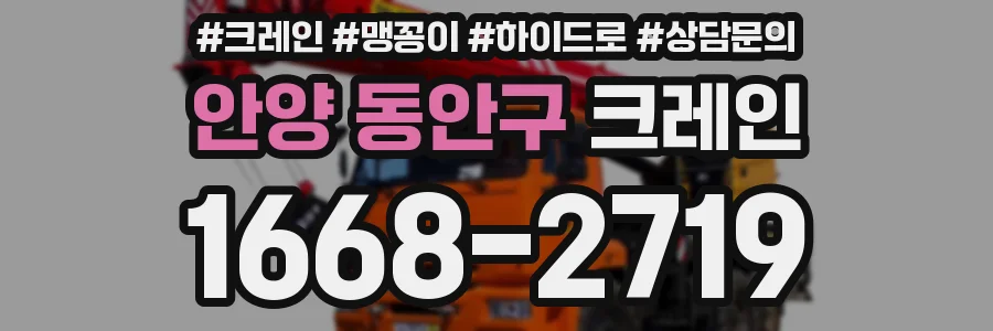 안양 동안구 크레인