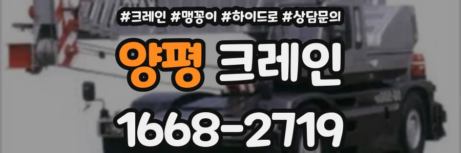 양평 크레인