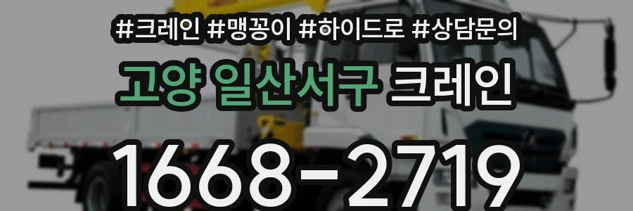 고양 일산서구 크레인