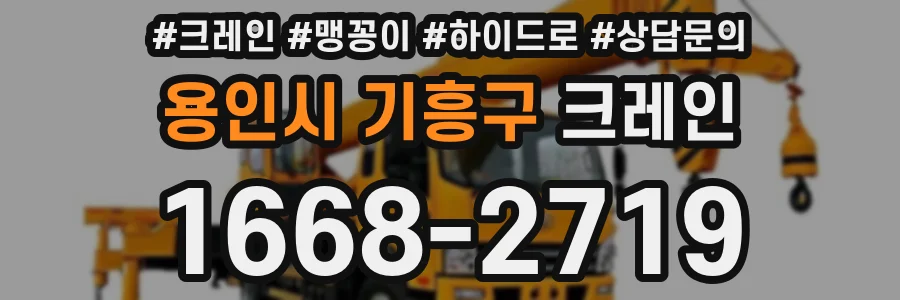 용인시 기흥구 크레인