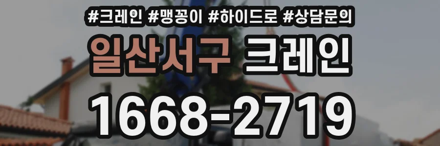 일산서구 크레인