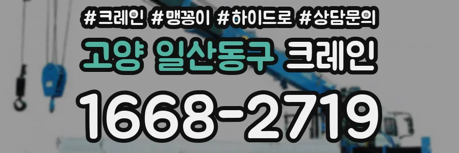 고양 일산동구 크레인