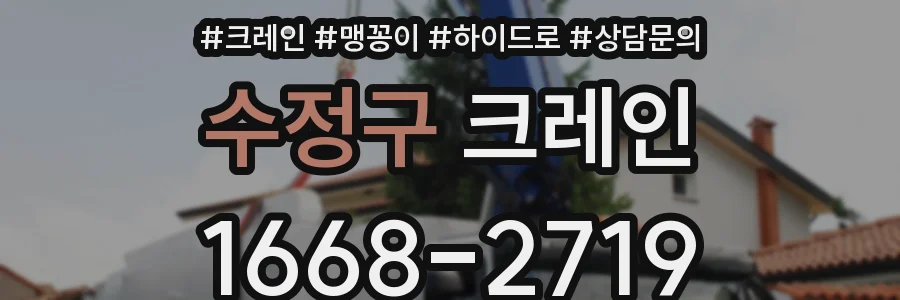 수정구 크레인