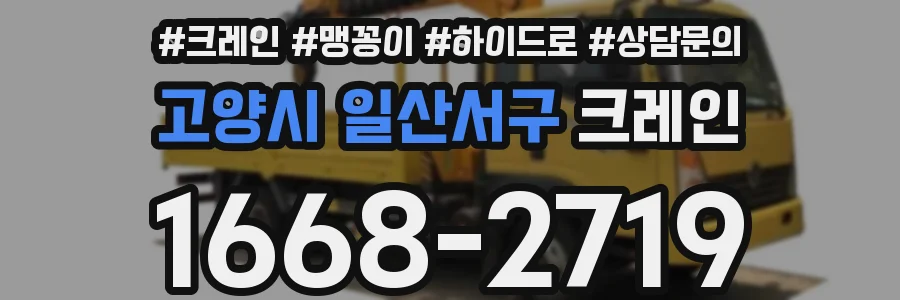 고양시 일산서구 크레인