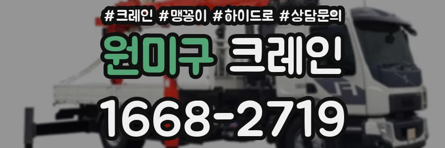 원미구 크레인