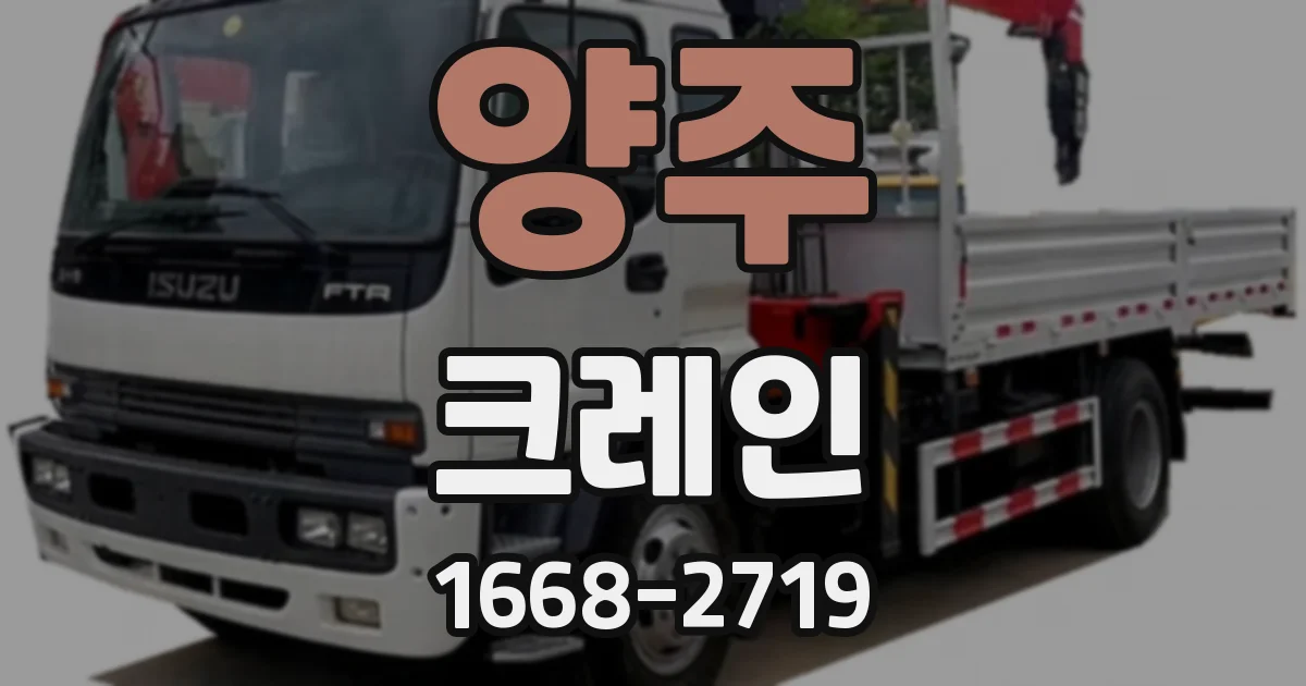양주 크레인