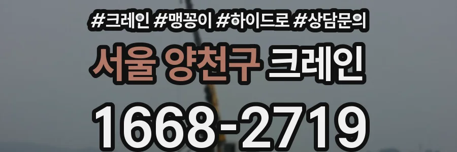 서울 양천구 크레인