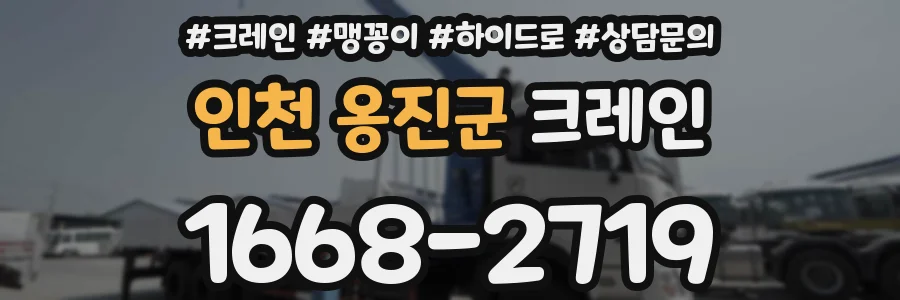 인천 옹진군 크레인