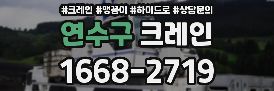 연수구 크레인