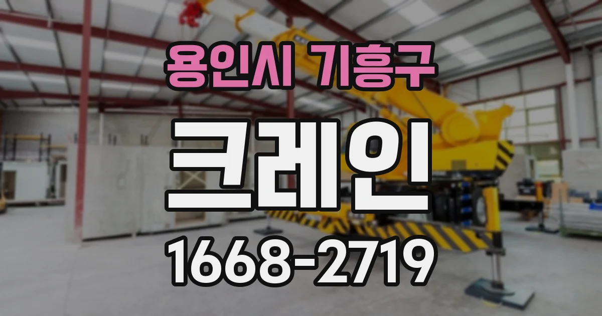 용인시 기흥구 크레인