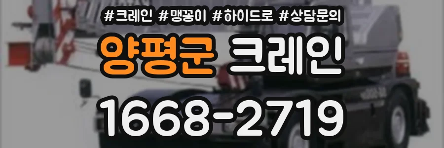 양평군 크레인