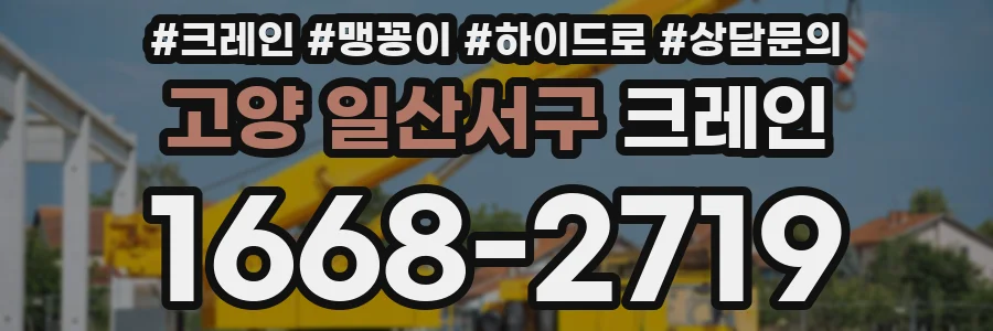 고양 일산서구 크레인