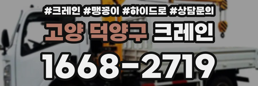 고양 덕양구 크레인