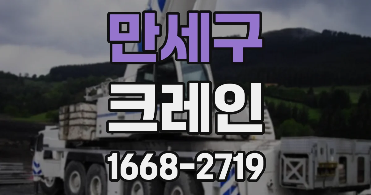 만세구 크레인
