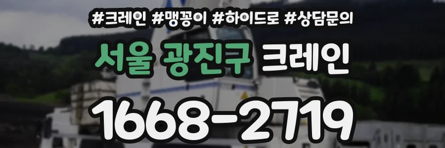 서울 광진구 크레인