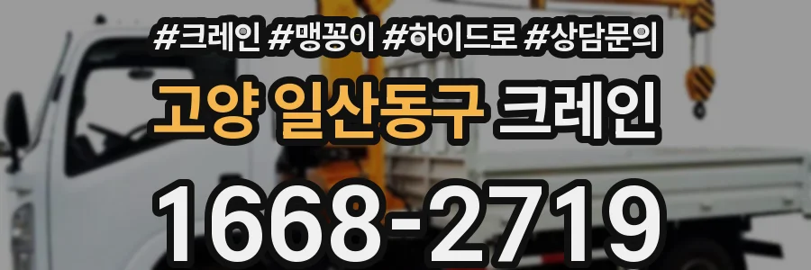 고양 일산동구 크레인