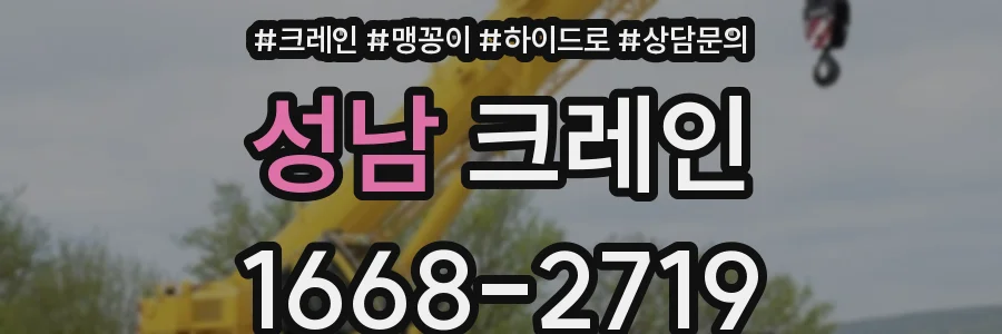 성남 크레인