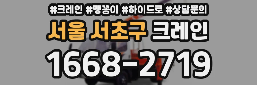 서울 서초구 크레인