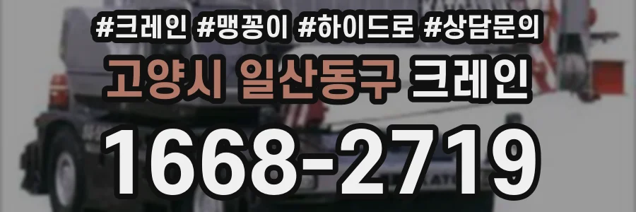고양시 일산동구 크레인