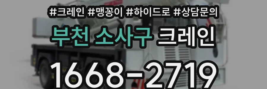 부천 소사구 크레인