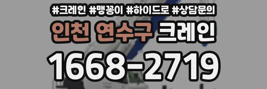 인천 연수구 크레인
