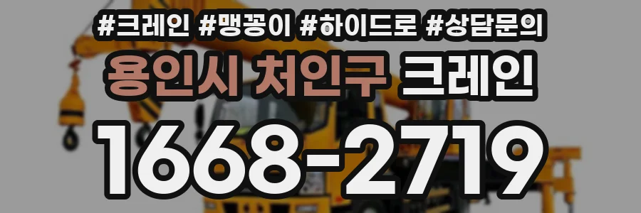 용인시 처인구 크레인