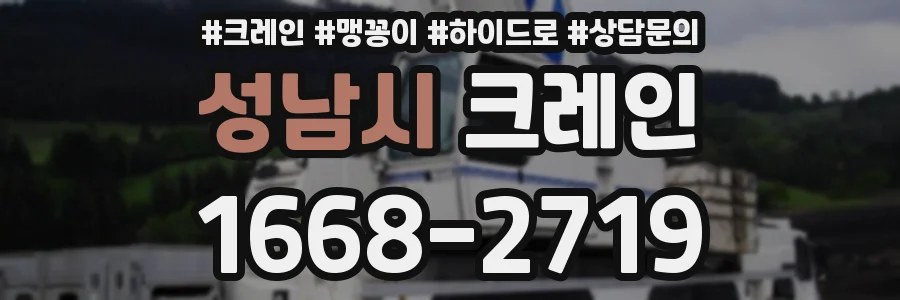 성남시 크레인